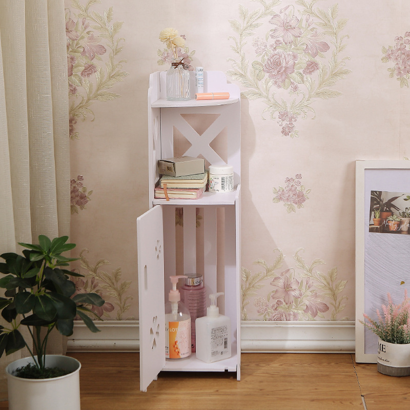 Estante de almacenamiento de baño sin golpes estante de almacenamiento de inodoro doméstico de pie estante de almacenamiento de artículos diversos de múltiples capas