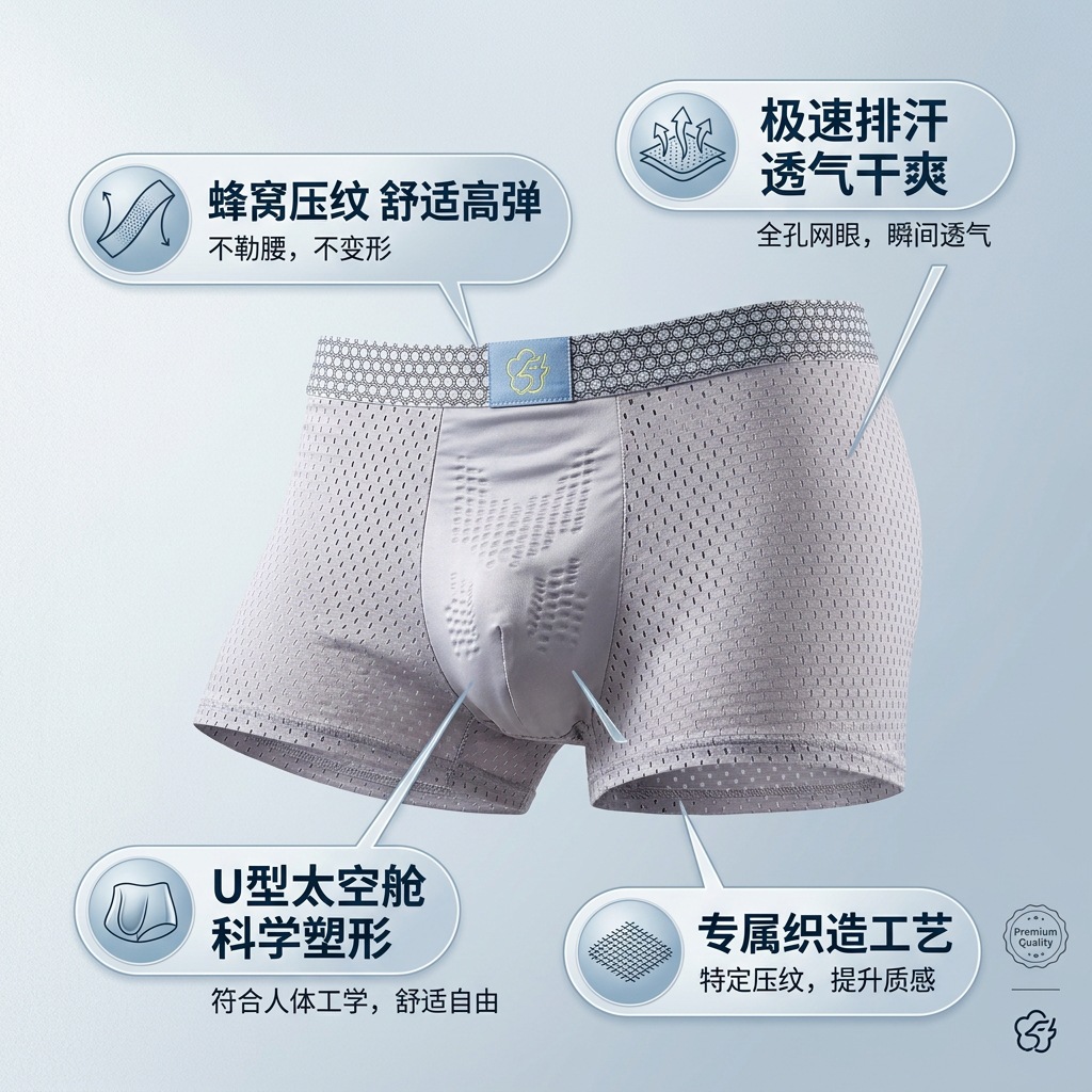 Junengding vitality men's underwear-2 boxes (4 pieces