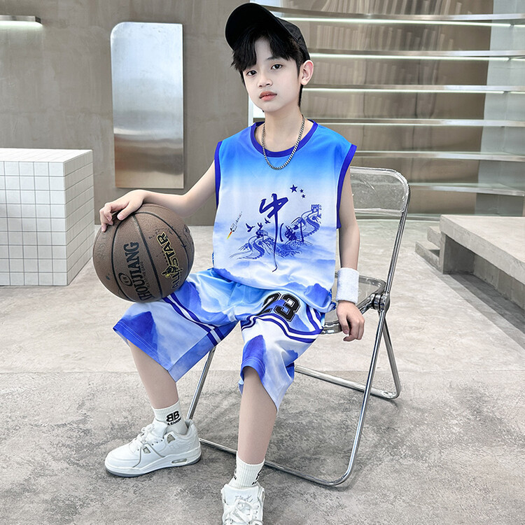 Boys' Summer Outfit Basketball Uniform 2026 New Model Children's Boys' Summer Vest Quick-Dry Sports Training Boys' Summer Outfit Basketball Uniform 2026 New Model Children's Boys' Summer Vest Quick-Dry Sports Training