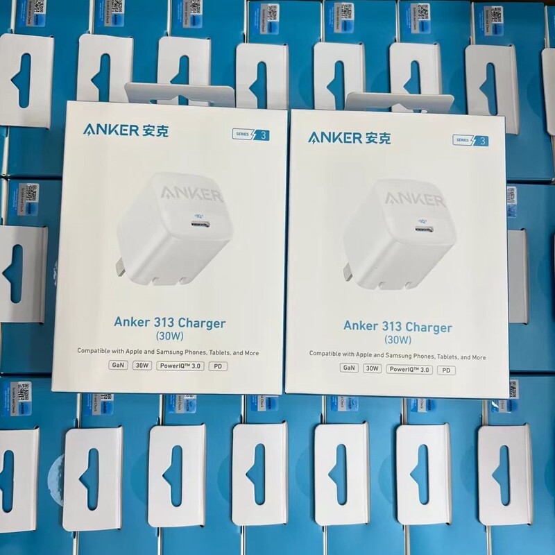 Anker Anker 313 Gallium Nitride 30W Charger Pd Fast Charging Head Is Suitable for Apple 16 Mobile Phones and Tablets