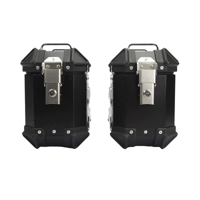 Box Aluminum Alloy Trunk Motorcycle trunk - 18l-side-box-black