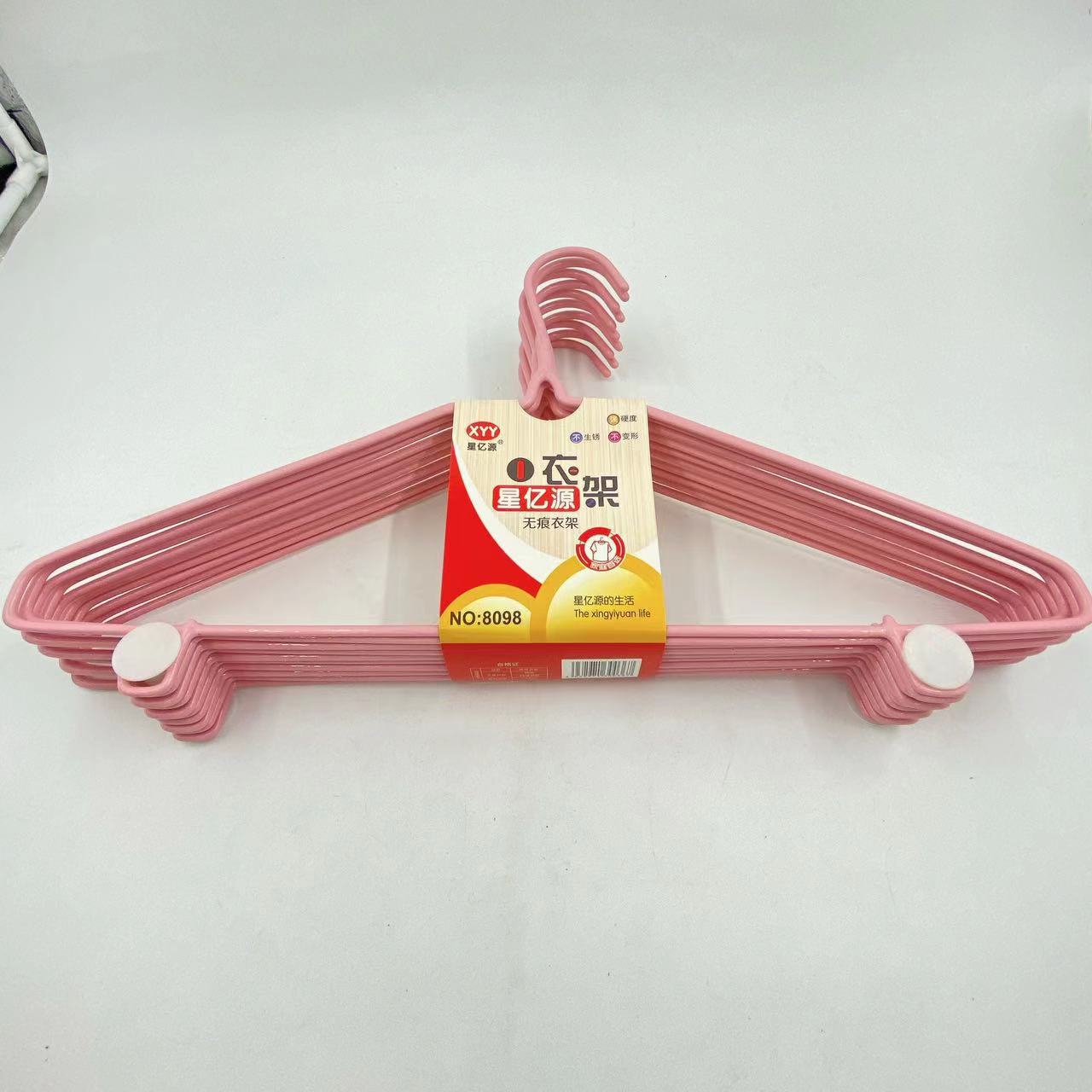 Percha hogar plástico recubierto de alambre de acero con gancho alargado espesado percha antideslizante durable húmedo y seco puesto de suspensión