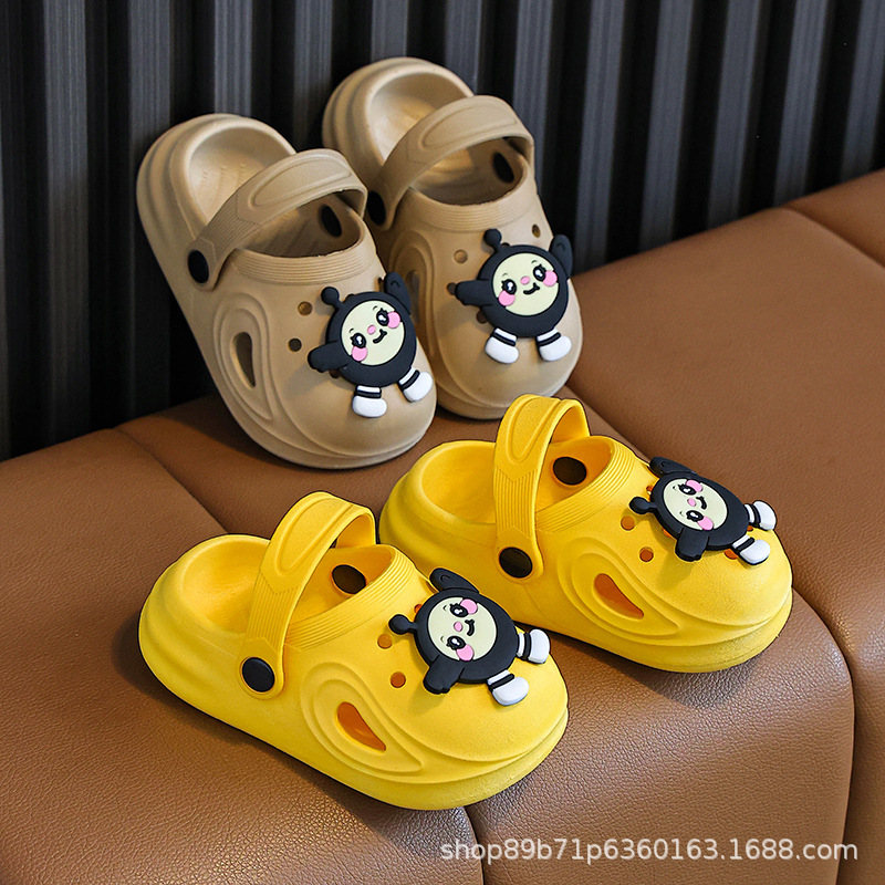 Slippers for Boys, Soft-Soled Indoor Shoes for Girls, Baby Non-Slip Cartoon Clogs, Breathable Toddler Shoes for Girls