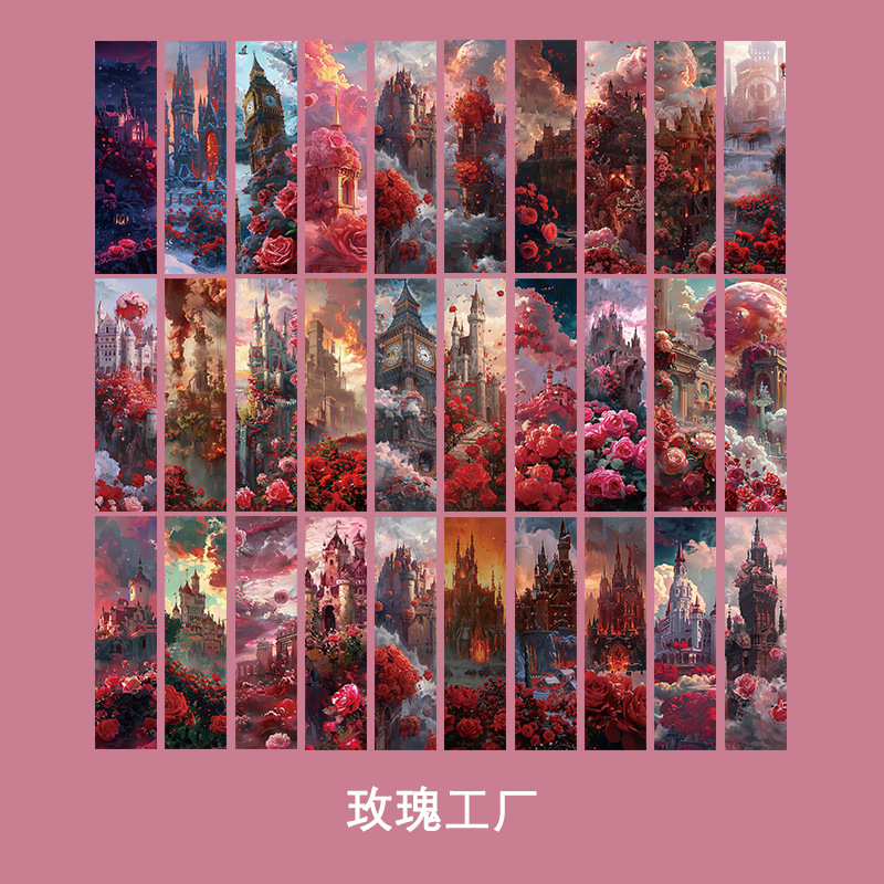 Micro-tinta, una variedad de estilos, marcadores, dibujos animados avanzados, arte antiguo, bricolaje, registros de lectura para estudiantes, marcadores exquisitos en papel