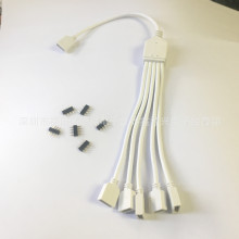 RGBһ����LED���l�⺸�B�Ӿ� �߲ʟ� 4P��ĸ 1��5��·���־���