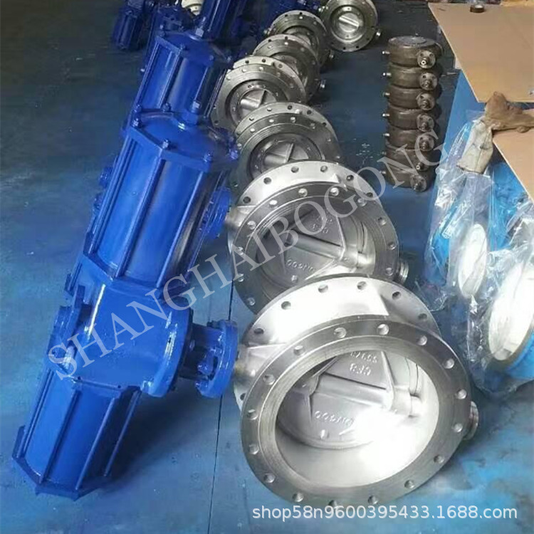 气动硬密封法兰蝶阀 D643H-25R 手气一体蝶阀 高温切断蝶阀