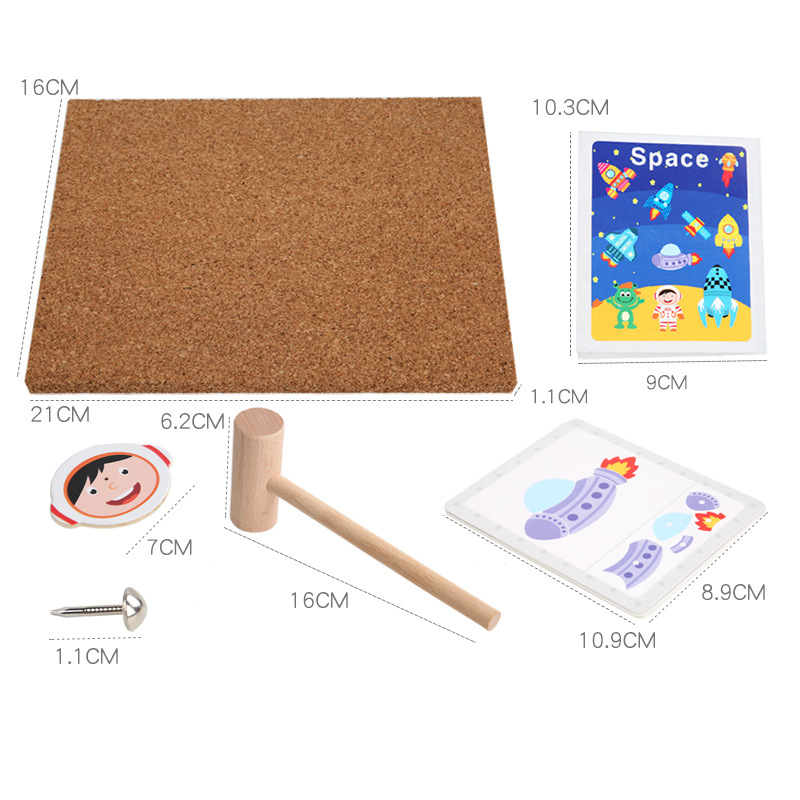 Creativo dingtalk música percusión niños bebé rompecabezas de madera educación temprana juguete educativo madera
