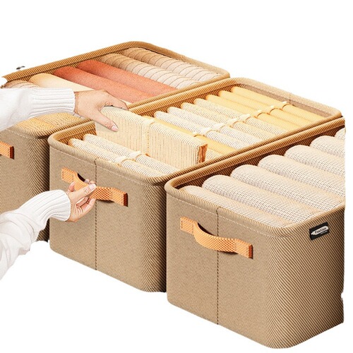 Cross-border best-selling thick toy storage basket clothing pants storage box dormitory home miscellaneous storage box