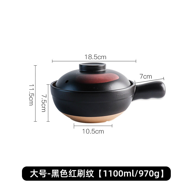 Olla de barro para uso doméstico, apta para estufas de gas, olla especial para hacer sopa, olla de barro, olla pequeña para cocinar arroz, olla de barro LOGO. image 15