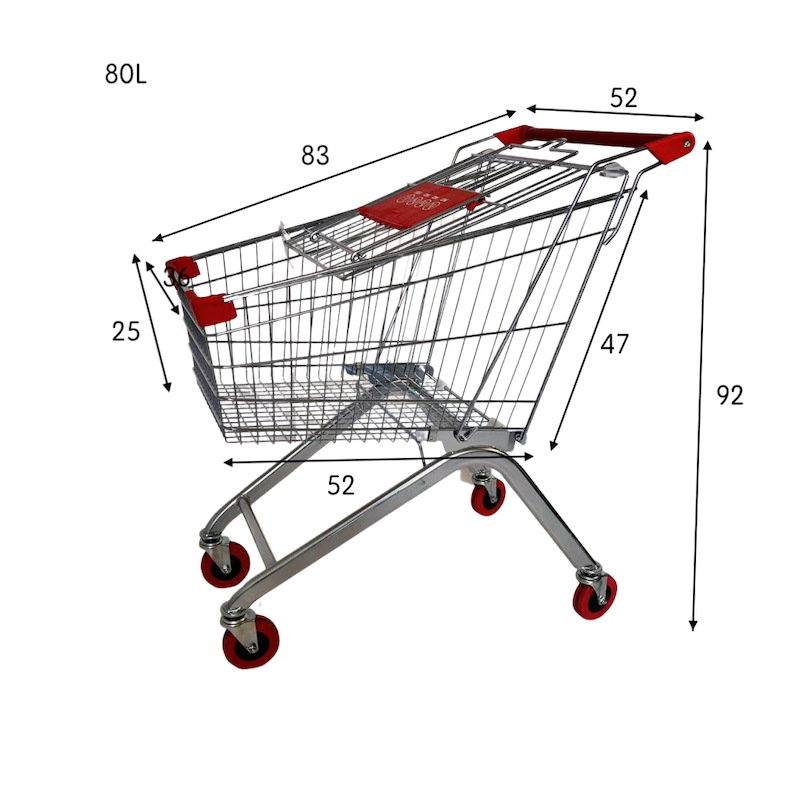 PVC 휠이 표준으로 장착된 80L 녹 방지 인기 모델