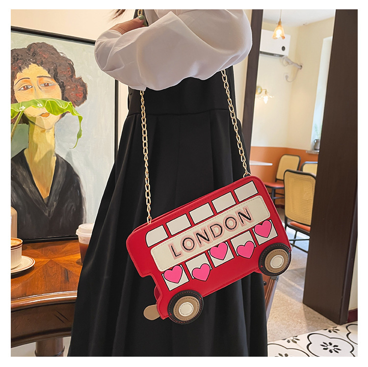 Cross-border Pu Car Bag For Women New Cute Girls' One-shoulder Bag Material Strip Fashion Personality Women's Cross-body Bag Trendy display picture 42