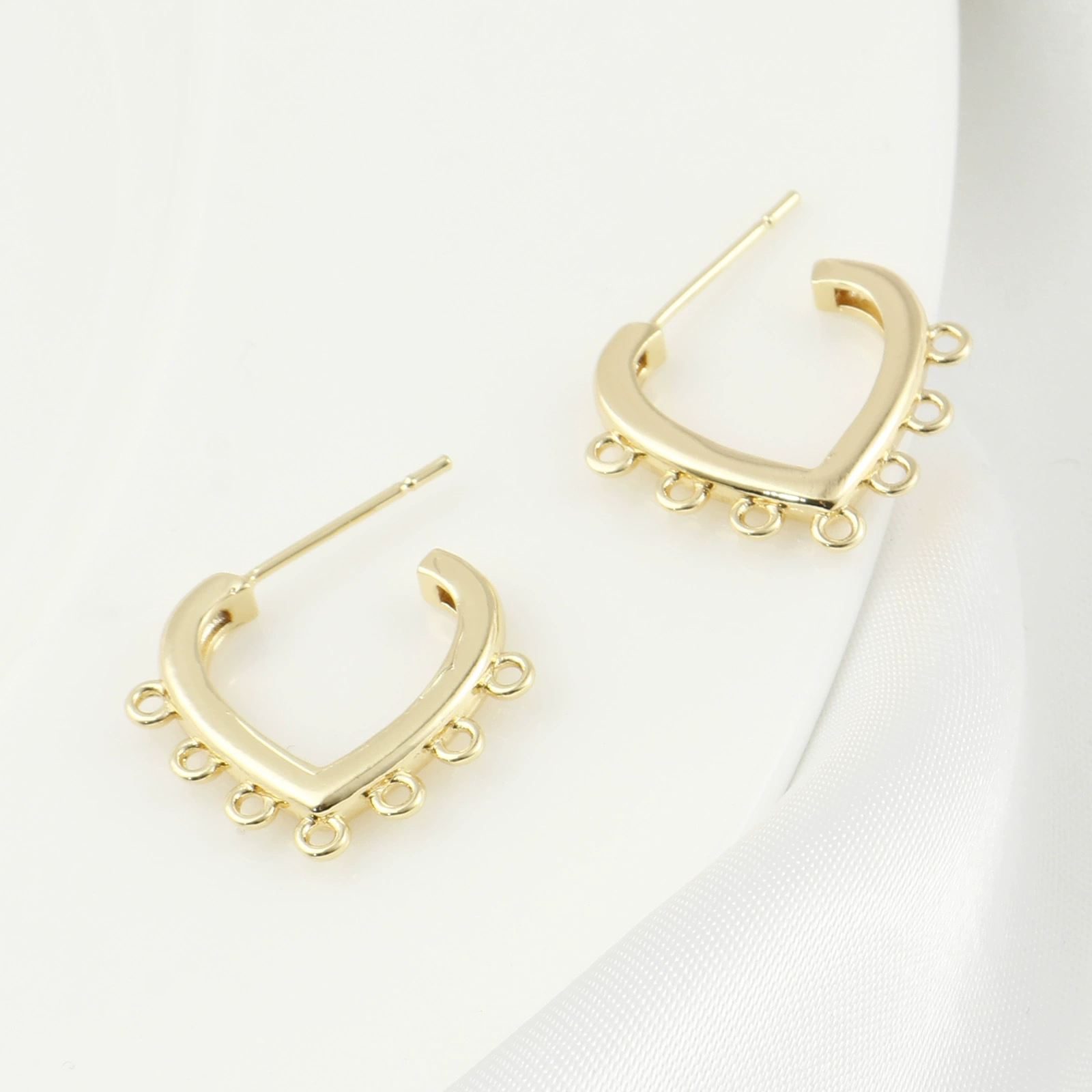 Модные маленькие свежие серьги ювелирные изделия на День Святого Валентина серия позолоченный золотой ремень с ушами