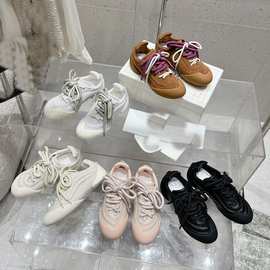 欧洲站2024乞丐鞋女平底休闲板鞋女低帮百搭德训鞋欧货运动鞋鞋柜