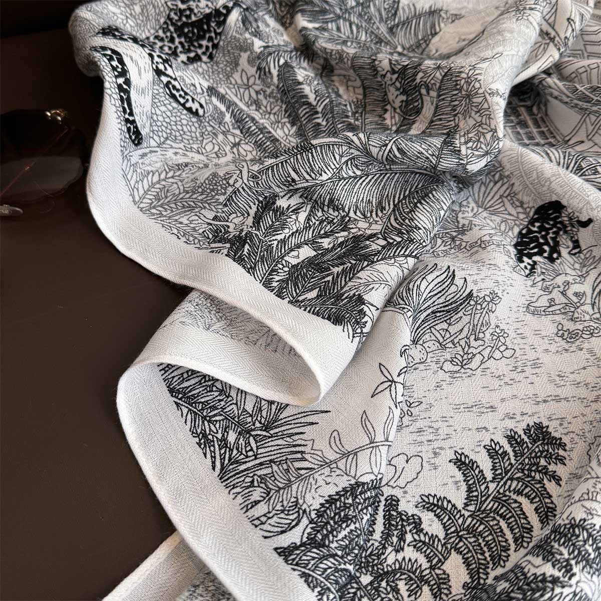 Cachecol de caxemira para mulher elegante macio e quente_voghion.com