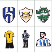 跨境热款足球俱乐部手机贴徽章饰品配件