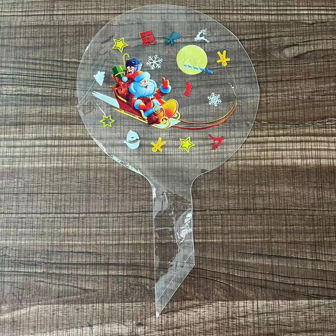 热销20寸圣诞印刷波波球印花波波球圣诞派对飘空球装饰圣诞节