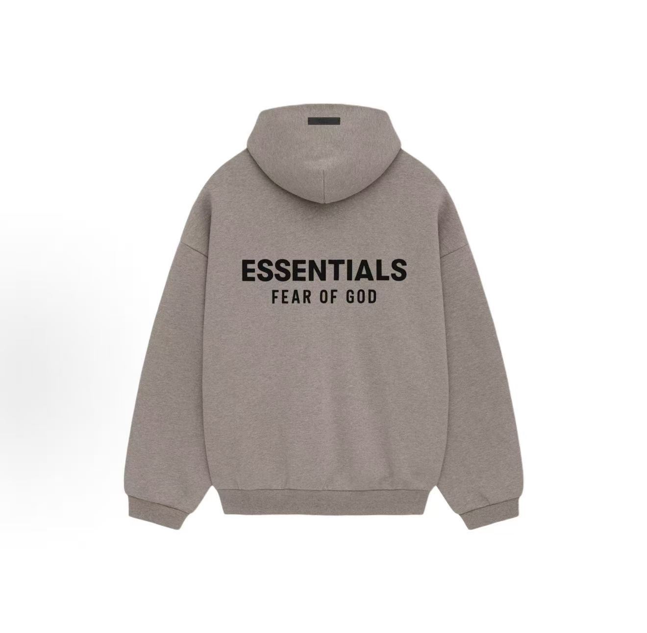 Áo hoodie màu xám sương mù đậm 24 / XS