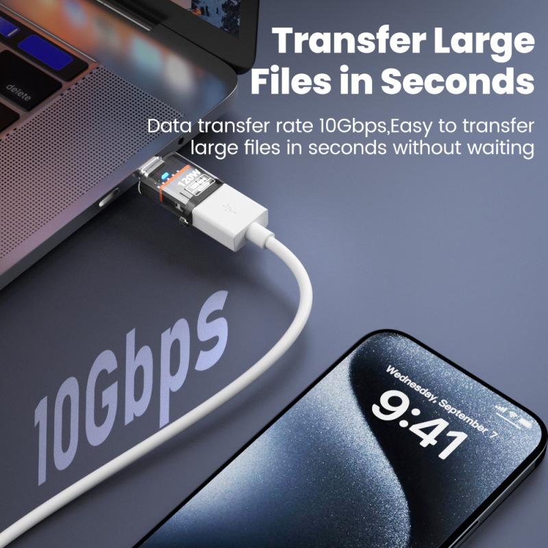 新しい透明アダプタデジタルディスプレイ typecOTG120W ディスプレイ USB3.2 携帯電話 Apple コンバータ高速に適しています|undefined