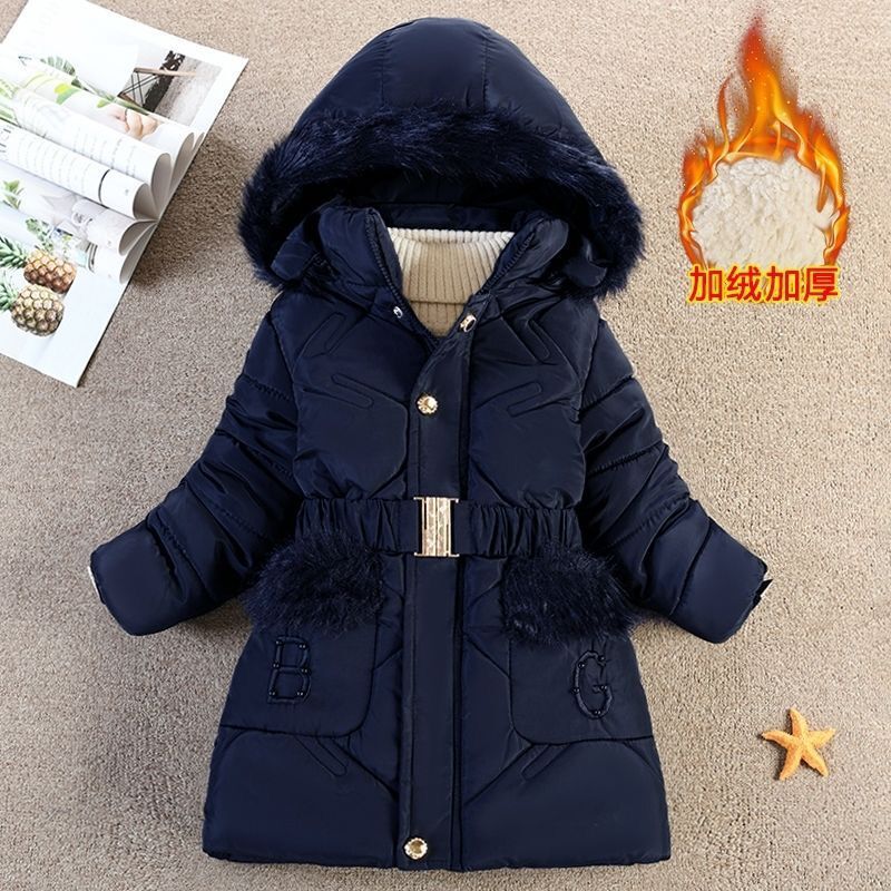 Cotton-padded Jacket Women's Mid-length Student Korean Winter Clothes Thick Padded Jacket Large Fur Collar Loose Padded Jacket Bread Clothes
