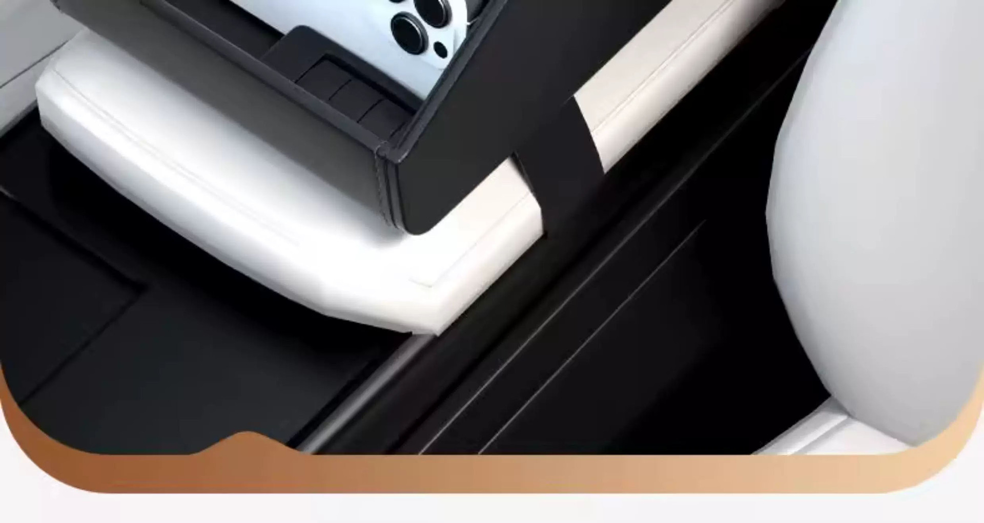 Cross-Border Car Armrest Box Heightening Pad, Multifunctional Storage Box with Cup Holder, Mobile Phone Storage Box, Leather Storage Box