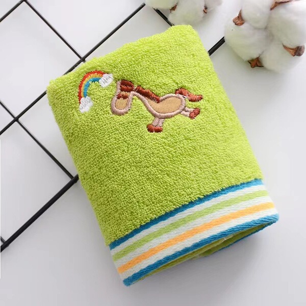 cotton children's soft cartoon towel for home use for kindergarten