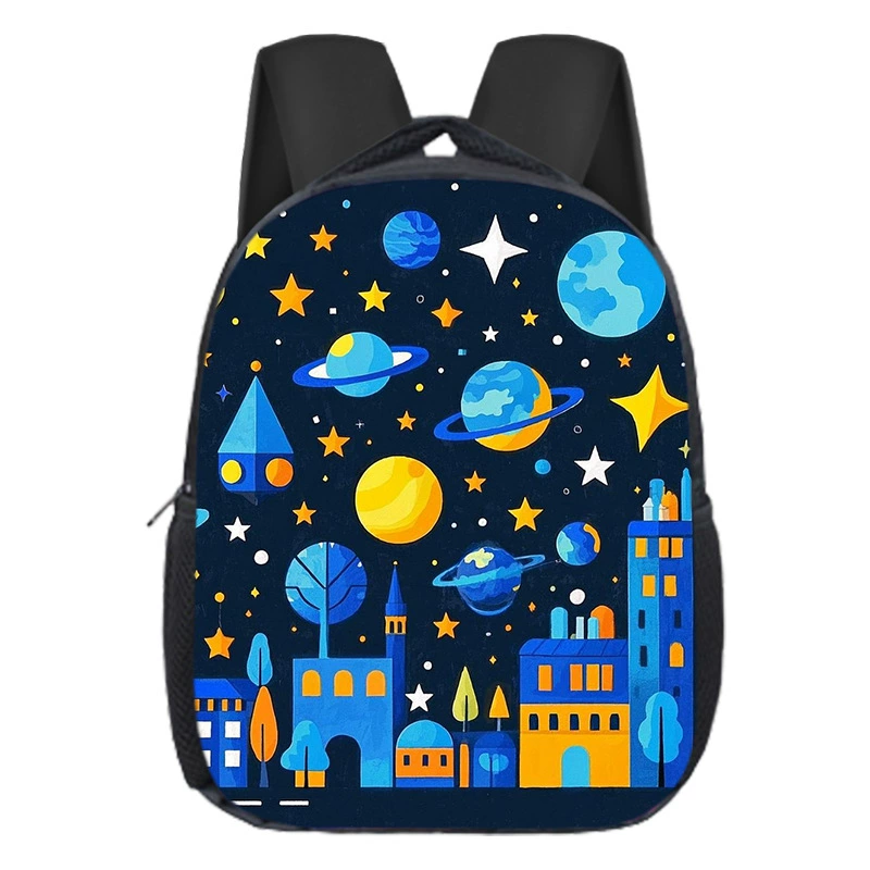 Популярный детский школьный рюкзак для детского сада, универсальный рюкзак с мультяшным принтом, большой вместимости для учеников начальной школы