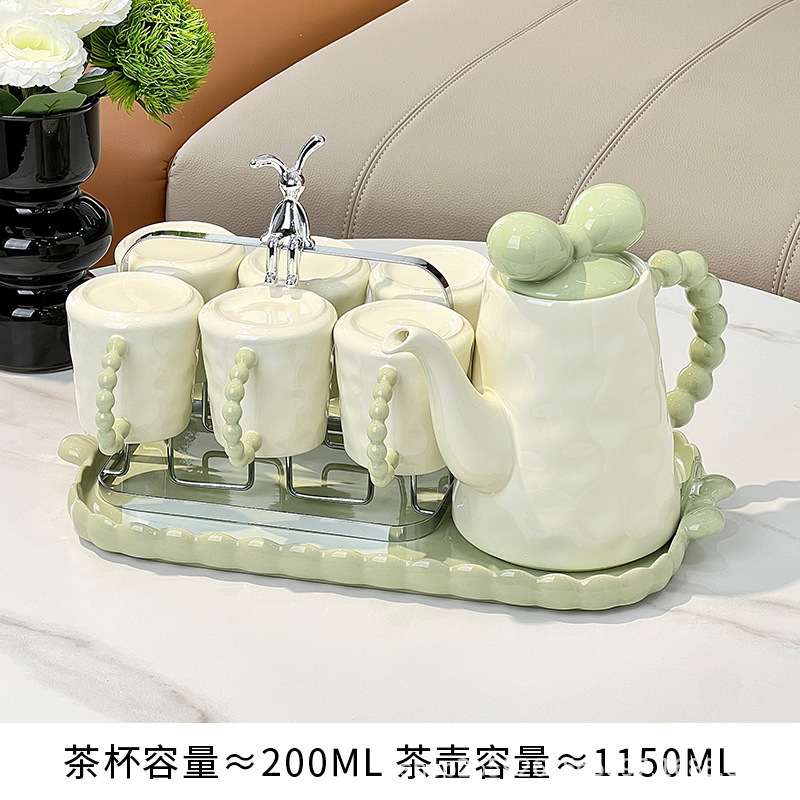 客厅茶几高档陶瓷杯架茶具喝水杯子家用待客水具套装乔迁新居送人|undefined