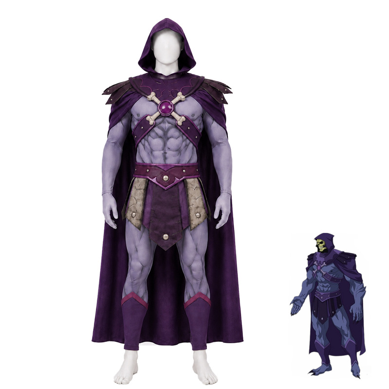 Skeletor cosplay costume, Space Giant He-Man, classic version, full set, high-quality Halloween role-playing outfit Skeletor cosplay costume, Space Giant He-Man, classic version, full set, high-quality Halloween role-playing outfit