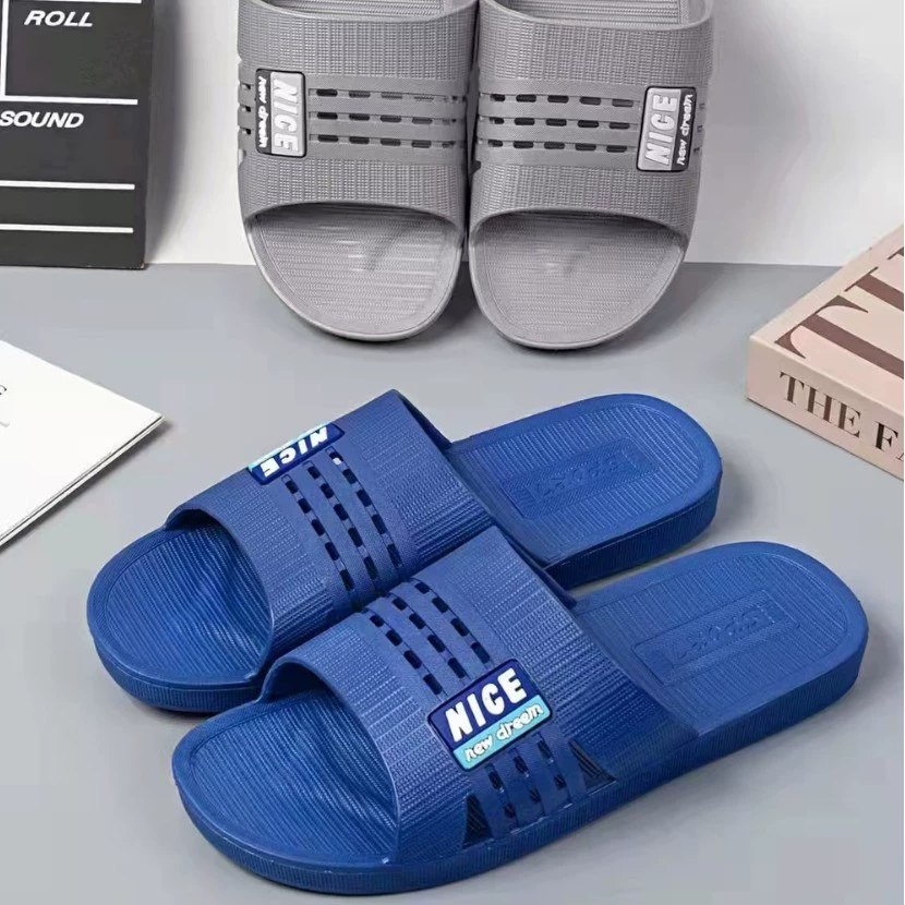 Модные 25 новых летних домашних мужских тапочек из ПВХ для улицы, дома, ванной комнаты, нескользящие домашние тапочки оптом