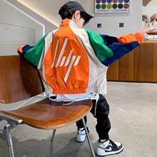 男童秋装外套春秋款男孩酷帅中大儿童装2025新款春季痞帅上衣服潮