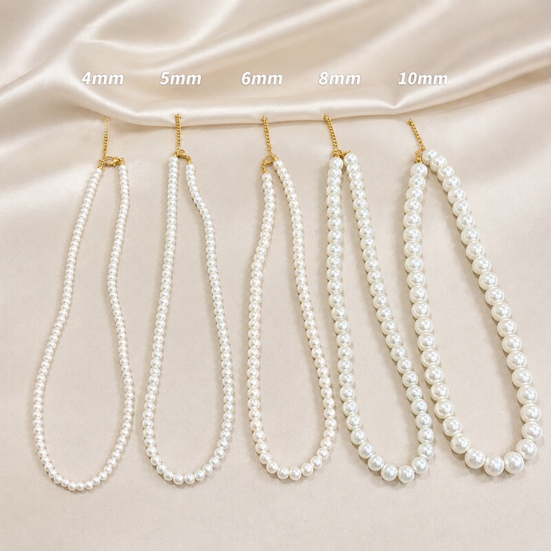 Shijia Quality French Retro Fever Same Style Pearl Necklace Niche Accessible Luxury Clavicle Chain Simple Versatile Neck Necklace Shijia Quality French Retro Fever Same Style Pearl Necklace Niche Accessible Luxury Clavicle Chain Simple Versatile Neck Necklace
