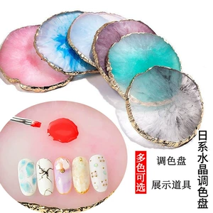 Nail Art Resin Palette Nail Art Agate Phnom Penh Display Painted Color Nail Display Board Tool Palette