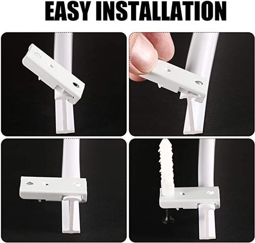 1/2/3/4/5-meter Curtain Bend Rail Kit | PVC Track, Quiet Sliding Rails, Flexible U-shaped Steel-Plastic Arc Guide Rail