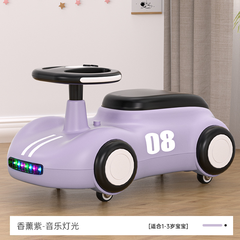 Nuevo coche retro para niños 1-3 años de edad, coche de juguete, coche de cuatro ruedas anti-caída y anti-vuelco