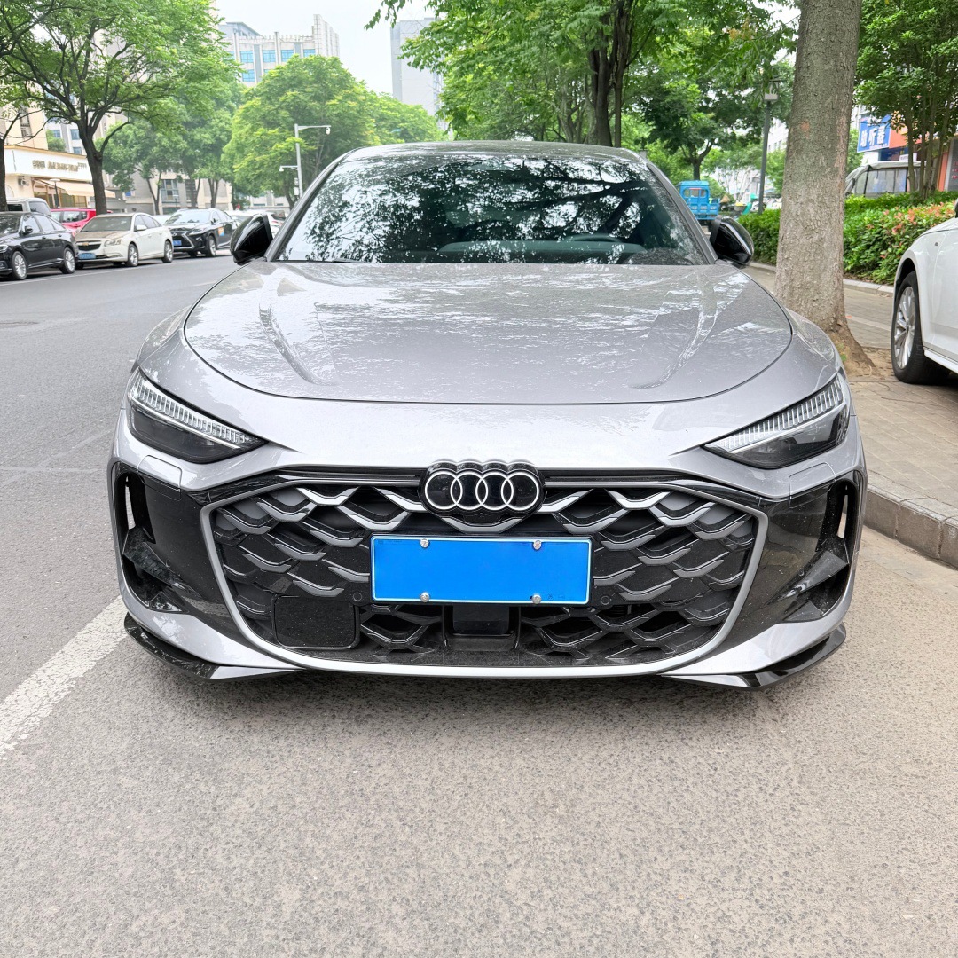 Suitable for SAIC Audi A5L modification: front spoiler, front corner guards, front bumper corner protectors, anti-collision strips, front face decorative protective stickers