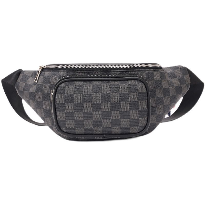 Multifunctional men's waist bag, Korean style casual couple's crossbody bag, European and American fashion trendy men's bag, ins trendy chest bag