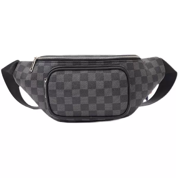 Multifunctional men's waist bag, Korean style casual couple's crossbody bag, European and American fashion trendy men's bag, ins trendy chest bag