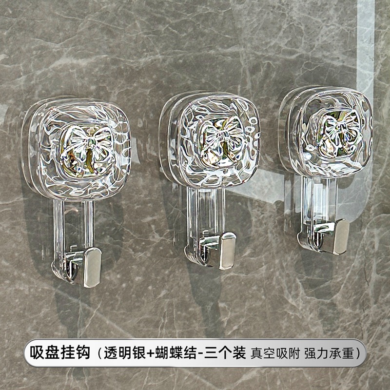 Gancho de ventosa giratoria fuerte vacío sin perforación fuerte gancho adhesivo de carga puerta de cocina detrás de la pared del baño