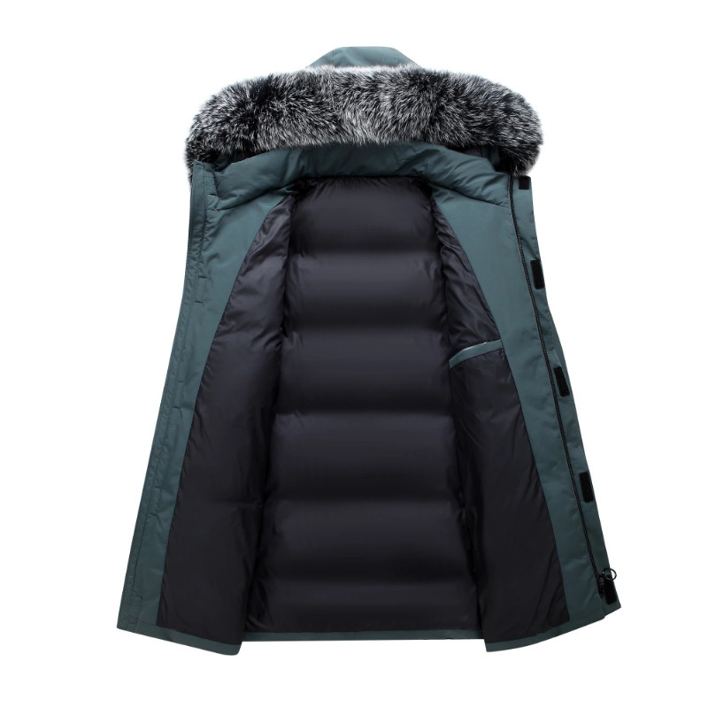 Men's Clothing winter Coat jacket men's trendy brand jacket thickened and warm trendy brand fashionable warm and comfortable Coat jacket_voghion.com