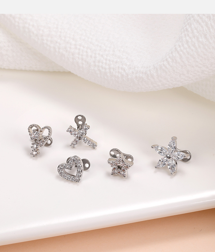 Labret piercing jewelry detail image