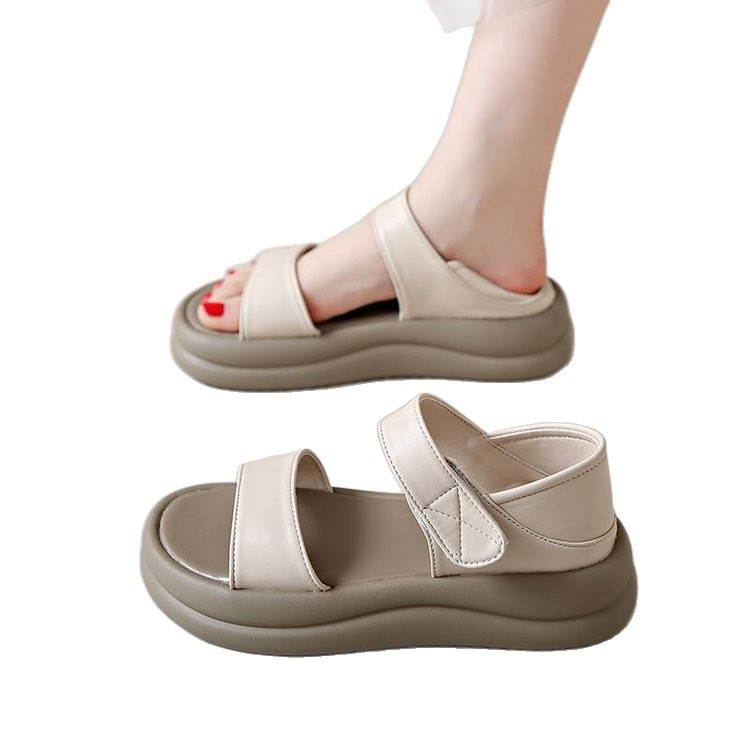 Sandallas romanas de fondo plano suave para mujeres 2026 nuevo verano versátil no cansado pies viajes sandallas de playa