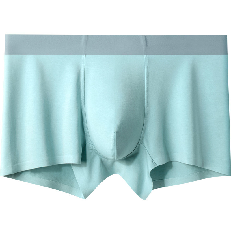 Ropa interior masculina modal personalizada, capa interior de seda de morera, bóxers transpirables sin costuras para hombre, ropa interior masculina antibacteriana