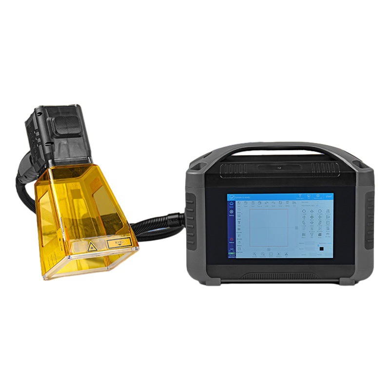 Máquina de marcado láser de mano codificación láser de metal portátil máquina de marcado láser de fibra máquina de codificación de fecha de metal