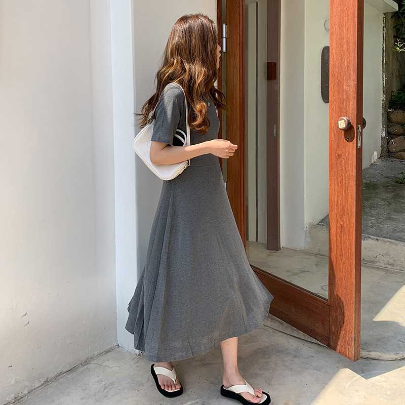 Summer New High-grade A- line Skirt for Chubby Sister Flesh Covering Slimming Large Size Women's Clothing Elegant Pregnant Women's Big Skirt Dress Summer New High-grade A- line Skirt for Chubby Sister Flesh Covering Slimming Large Size Women's Clothing Elegant Pregnant Women's Big Skirt Dress