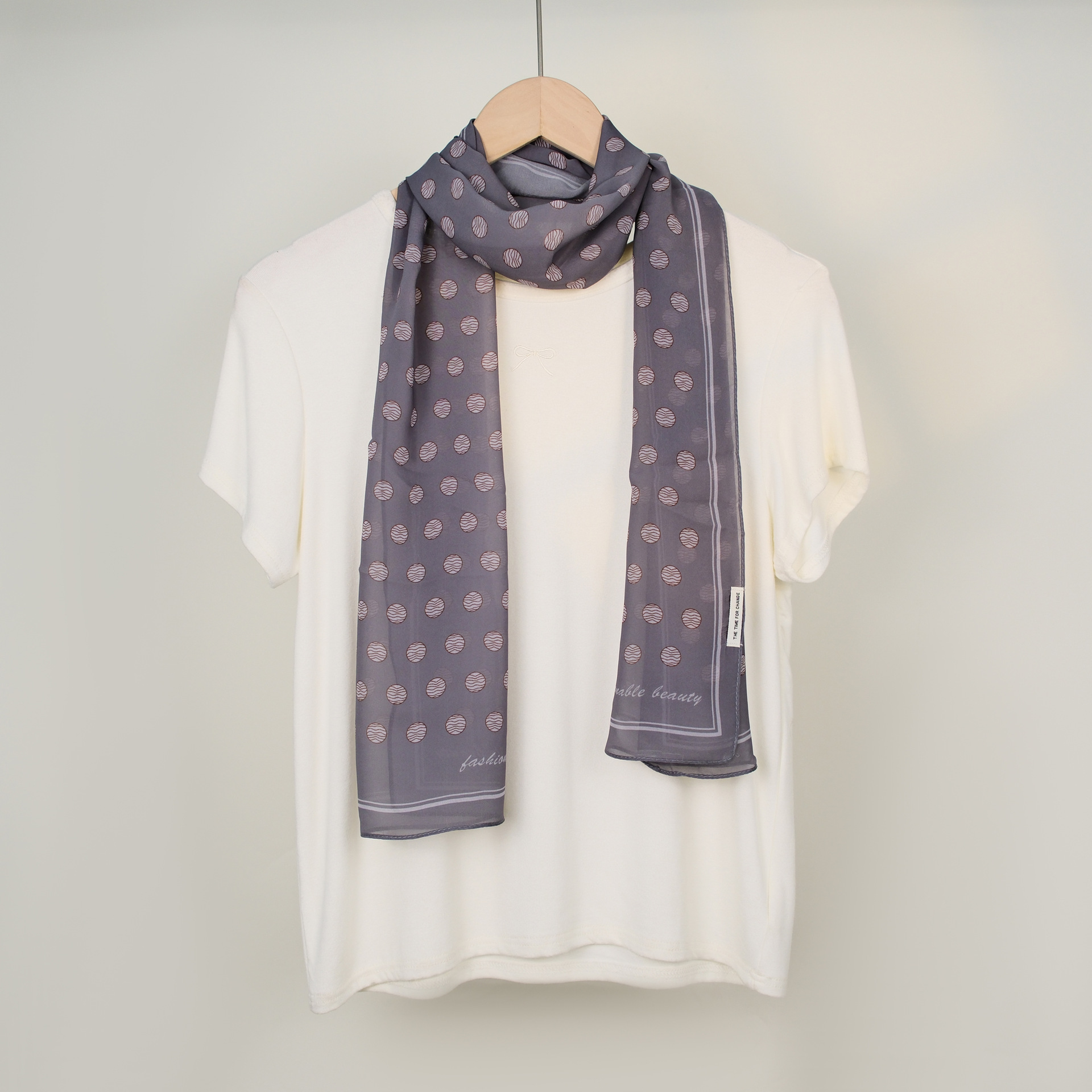 Sciarpa di seta chiffon nuova autunno 2025, leggera e sottile, sciarpa francese, protezione solare, foulard, cintura decorativa_voghion.com