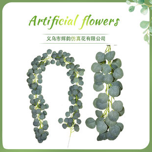 Simulation Eugary Vine Wedding Decoration Furnishing Vine Green Plants Crypt Eucalyptus Leaf Yogali Vine