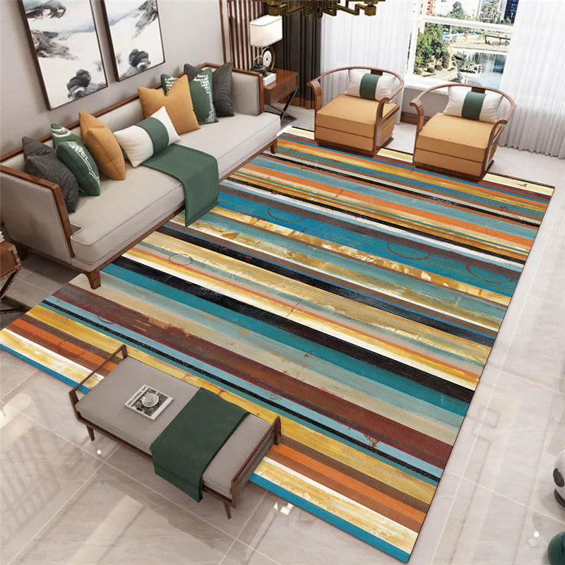 Estilo nórdico simple resistente a las manchas antideslizante mesa de té manta gran área totalmente cubierta absorbente sala de estar alfombra hogar Cristal alfombra de terciopelo