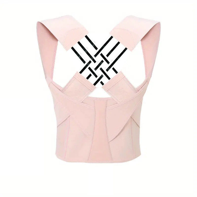 Fuchsia invisible orthopedic corset for elementary school students, posture corrector, (Cross-border trading)