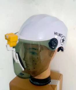 Electric car helmet, electric car helmet (configuration) wiper, white helmet, blue helmet,