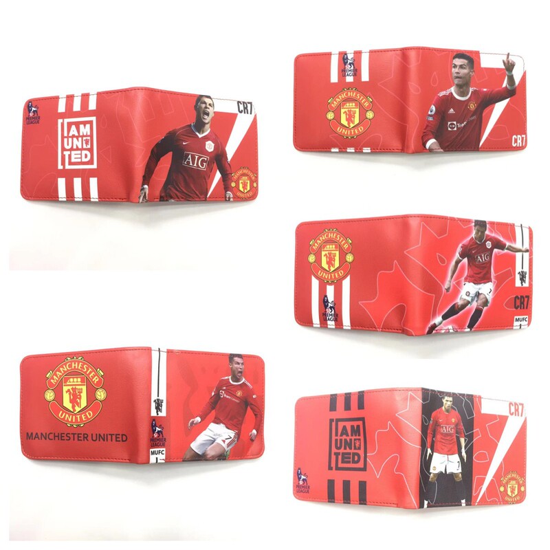 Football No.7 Football Team Coin Purse Teenage Men's Middle School Students Short Purse Wallet Wallet for Fans Football No.7 Football Team Coin Purse Teenage Men's Middle School Students Short Purse Wallet Wallet for Fans